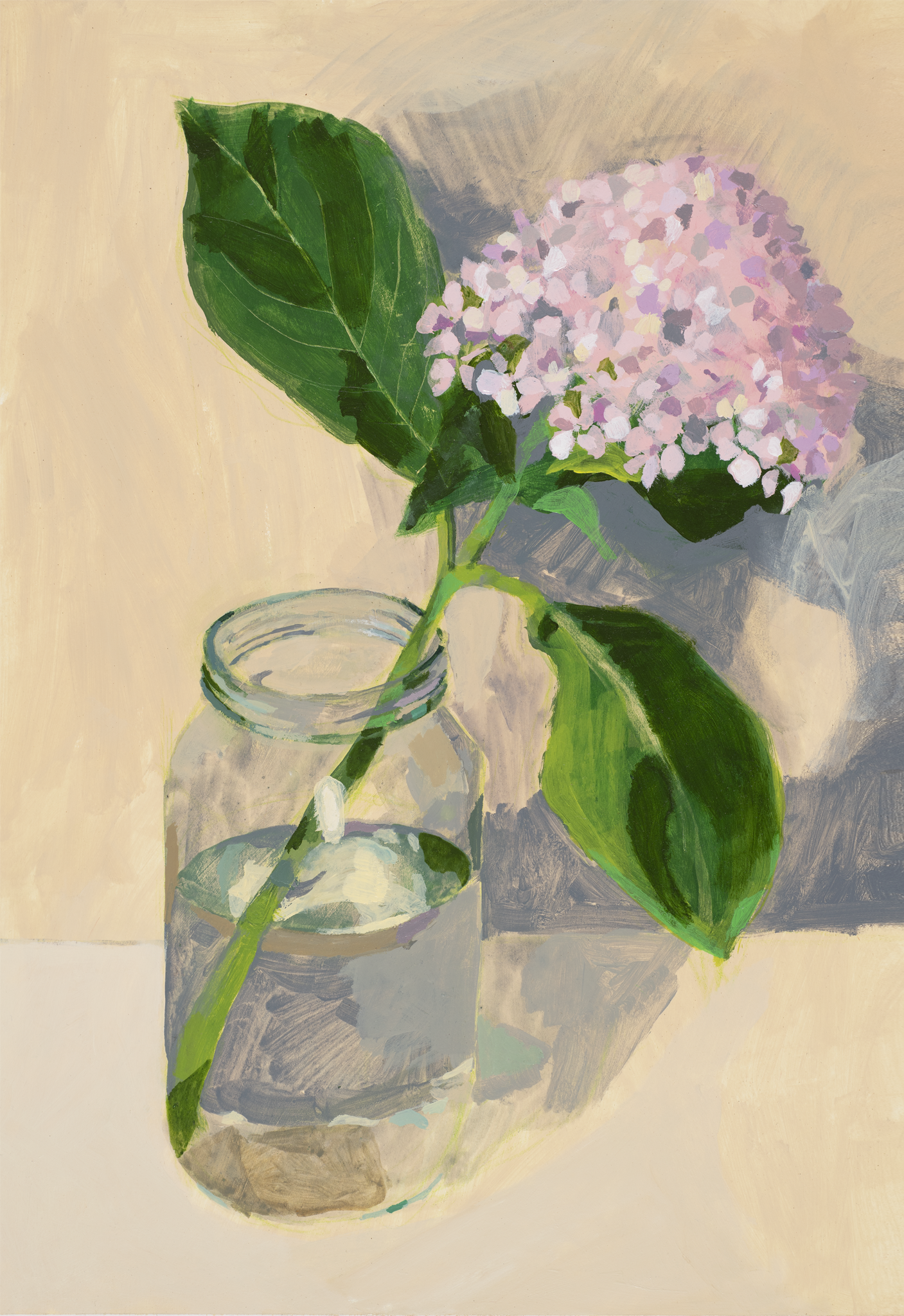 Barb Hodgens artist painting 'hydrangea love' 2022 01