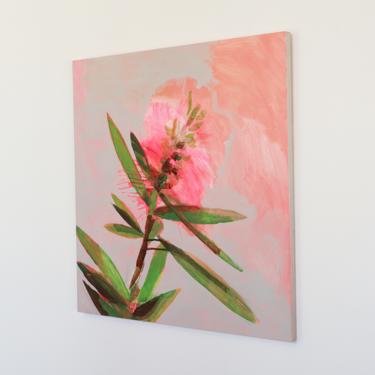 Barb Hodgens artist painting 'majesty' 2023 side view