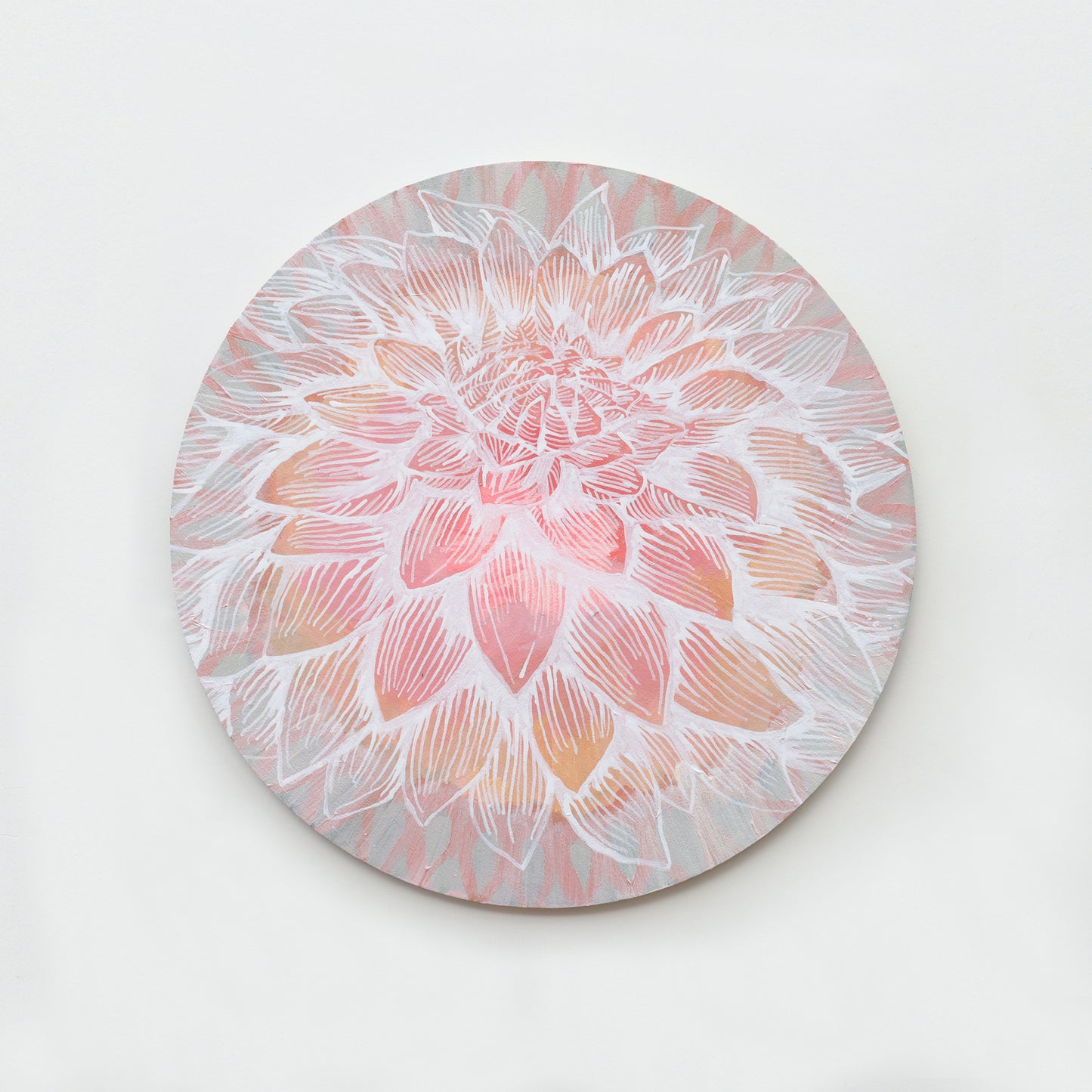 Barb Hodgens artist painting 'peace flower' 2024 03