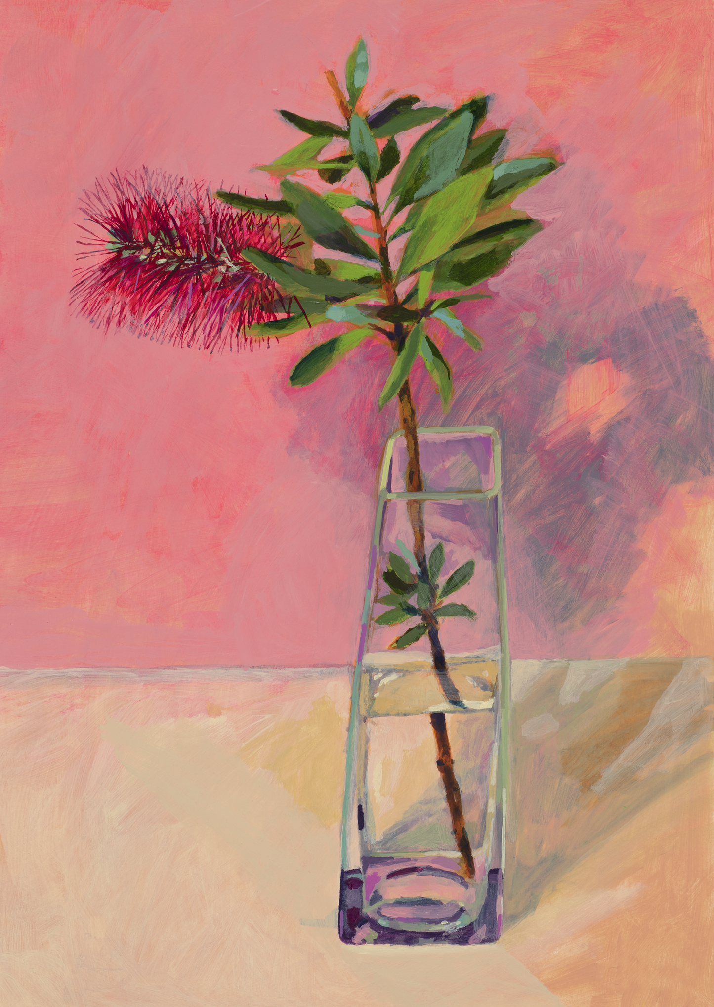 Barb Hodgens artist painting 'satin corners' 2022 01