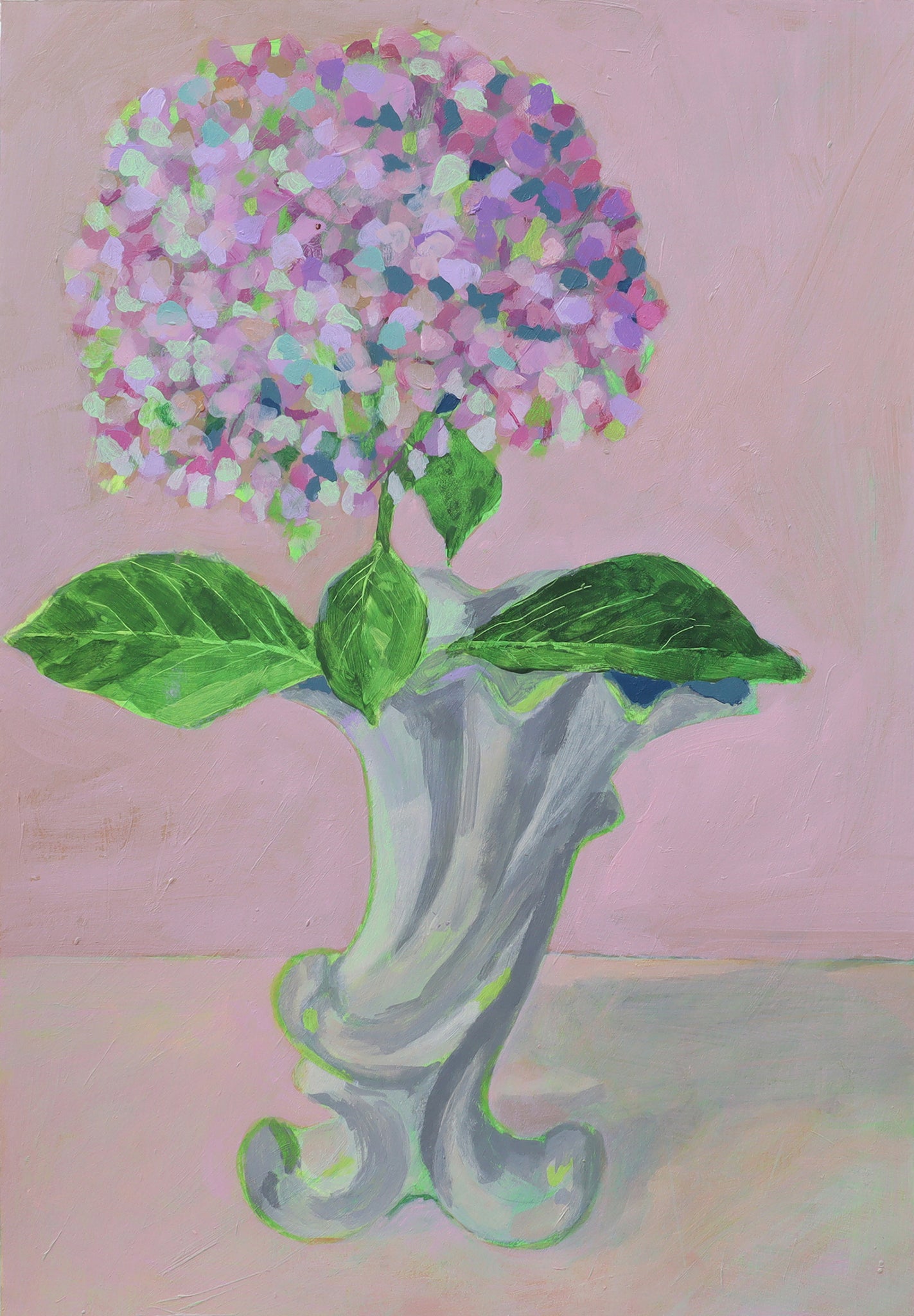 Barb Hodgens artist painting 'wedding hydrangea' 2022 01
