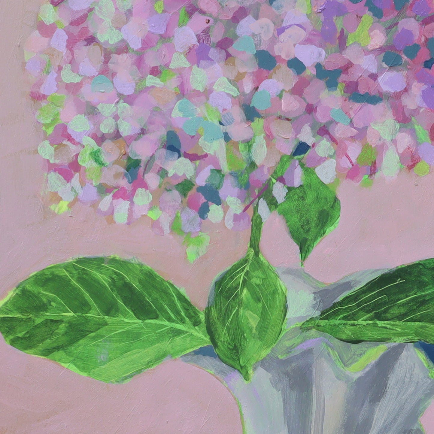 Barb Hodgens artist painting 'wedding hydrangea' 2022 crop
