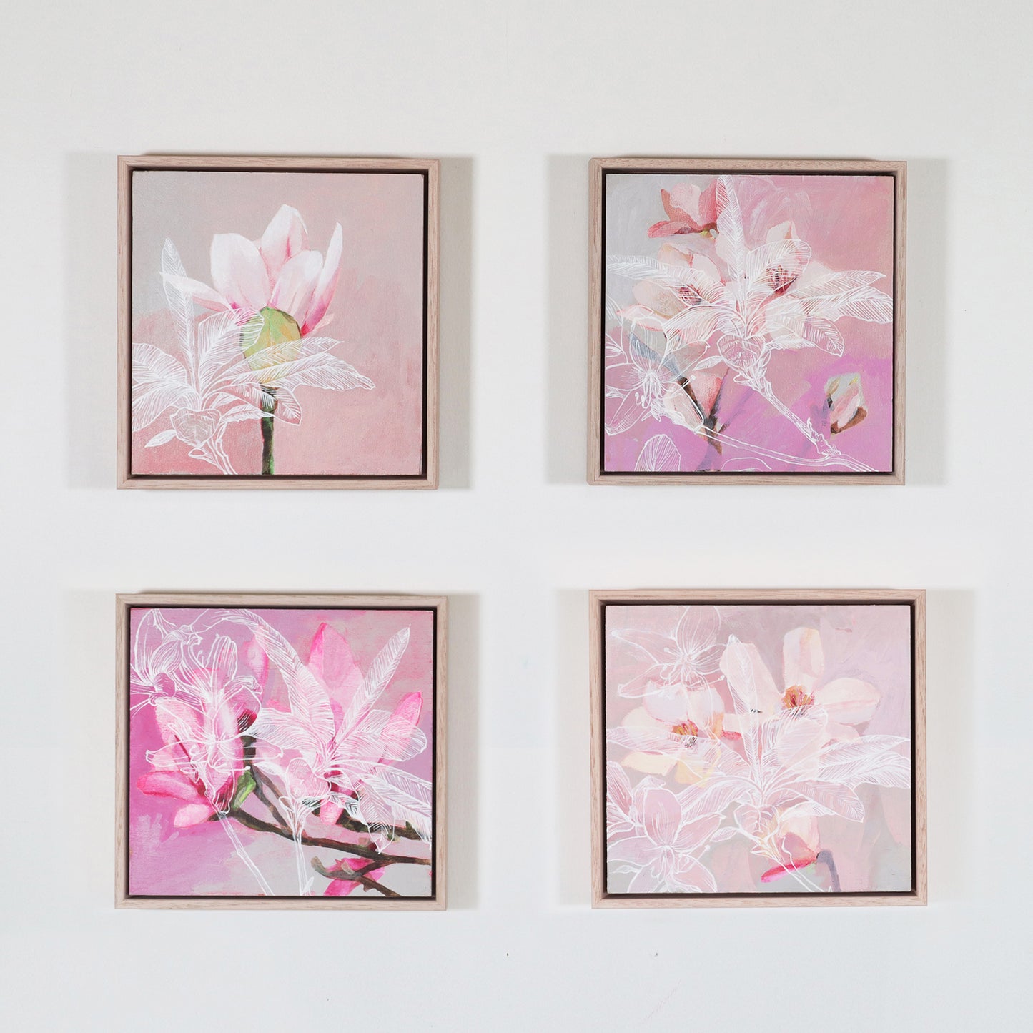 Barb Hodgens artist painting 'whispering magnolia - hush' 2024 05