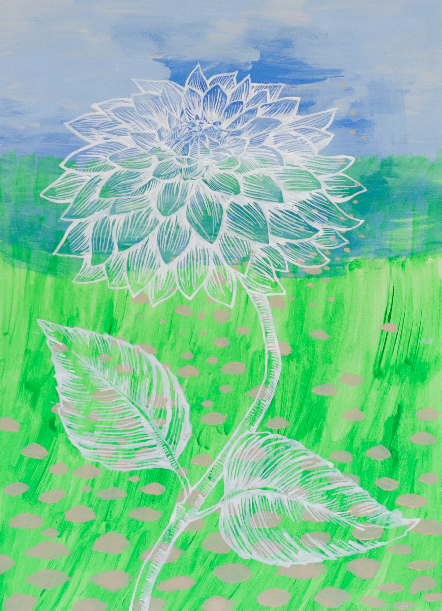 Barb Hodgens artist painting 'field' 2024 01
