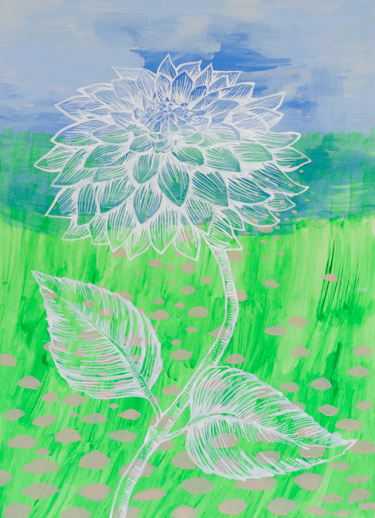 Barb Hodgens artist painting 'field' 2024 01