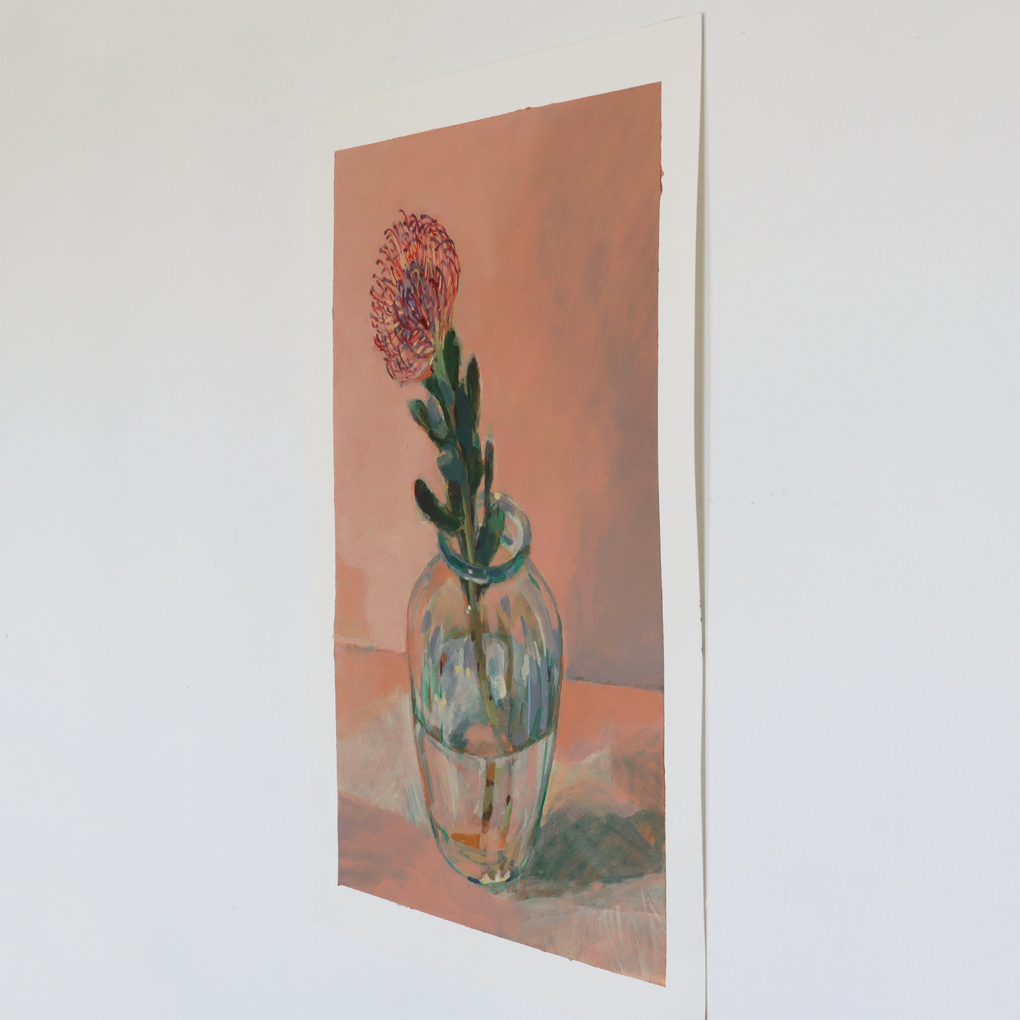 Barb Hodgens artist painting 'surviver' 2022 side view